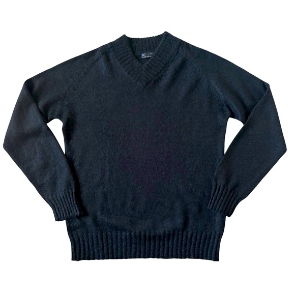 Zara Other - ZARA MAN Men’s Long Sleeve V-Neck Mohair Sweater Black Xl